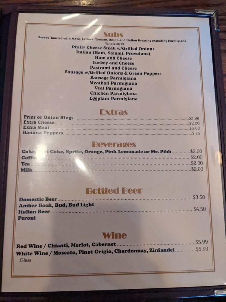 Tony & Milena's Pizzeria Inc Menu image 4